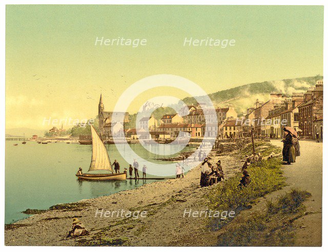 View of Port Bannatyne on the Isle of Bute, Scotland, c. 1900. 