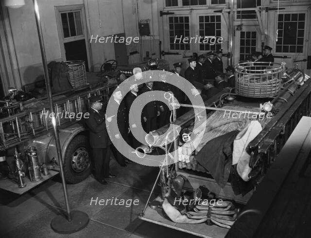 Firehouse station no. 4, Washington, D.C., 1943. Creator: Gordon Parks.