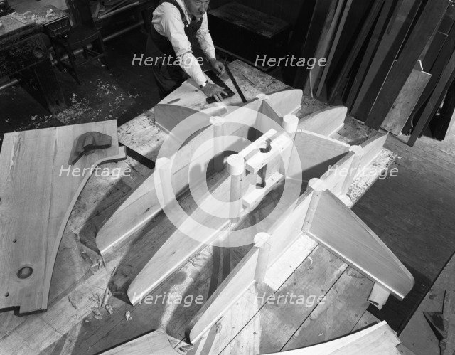 Pattern maker, Wombwell Foundry, South Yorkshire, 1963.  Artist: Michael Walters