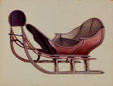 One Horse Sleigh, c. 1936. Creator: Aaron Fastovsky.