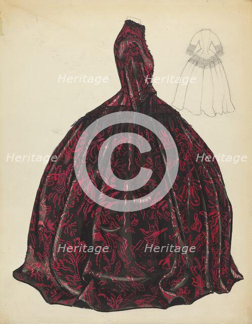 Dress, 1935/1942. Creator: Dorothy Gernon.