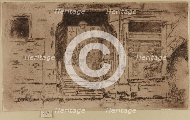 The Fish Shop, Venice, 1879-1880. Creator: James Abbott McNeill Whistler.