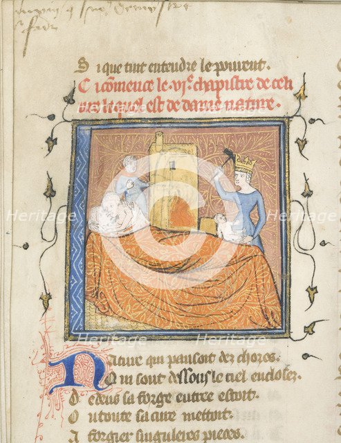 Miniature from a manuscript of the Roman de la Rose by Guillaume de Lorris and Jean de Meun, ca 1365. Artist: Master of the Rose novels (active Second Half of 14th cen.)