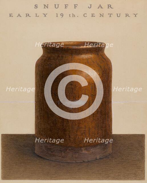 Snuff Jar, 1938. Creator: Guido Metelli.