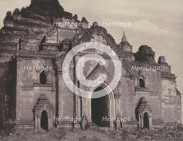 Pugahm Myo: East Facade of Damayangyee Pagoda, August 20-24, 1855. Creator: Captain Linnaeus Tripe.