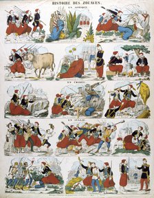 'History of the Zouaves in Africa, in the Crimea and in Italy', (19th century). Artist: Anon