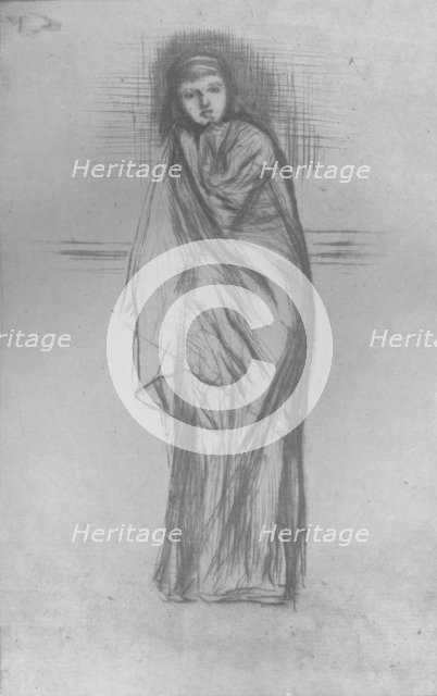 'Model Resting', 1870, (1904). Artist: James Abbott McNeill Whistler.