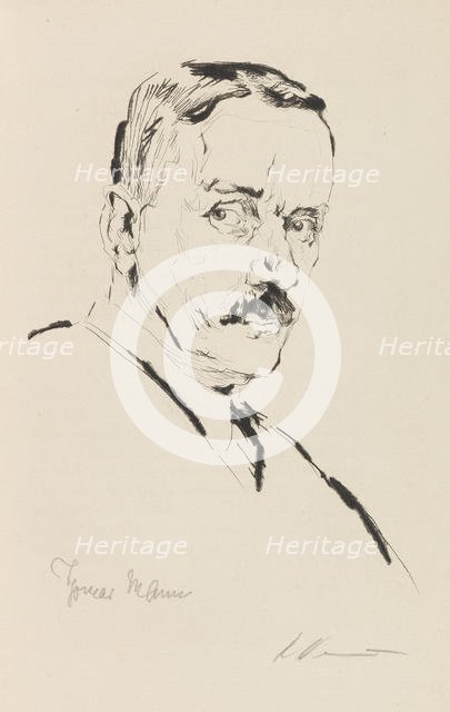 Portrait of Thomas Mann (1875-1955), 1924. Creator: Dannemann, Karl (1896-1945).