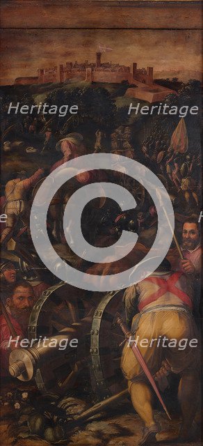 Storming of Monteriggioni, 1563-1565. Artist: Vasari, Giorgio (1511-1574)
