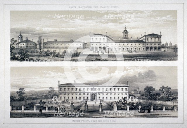 The Royal Naval School, Lewisham High Road, New Cross, Lewisham, London, c1870.    Artist: Anon