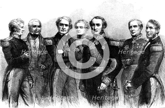 Allied Naval Commanders in the Baltic and Black Seas, 1856.  Creator: W Thomas.