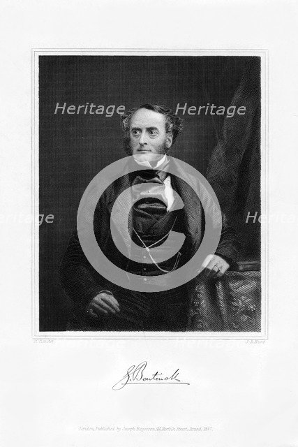 Lord George Cavendish Bentinck, English statesman and sportsman, c1840s.Artist: J B Hunt