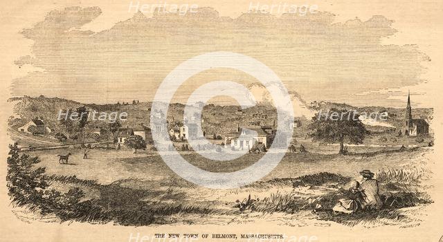 The New Town of Belmont, Massachusetts, 1859. Creator: Winslow Homer (American, 1836-1910).