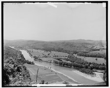 Connecticut River and Brattleboro, Vt. from the east, c1905. Creator: Unknown.