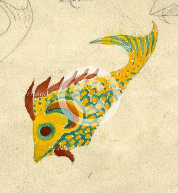 Fish illustration, c1950. Creator: Shirley Markham.