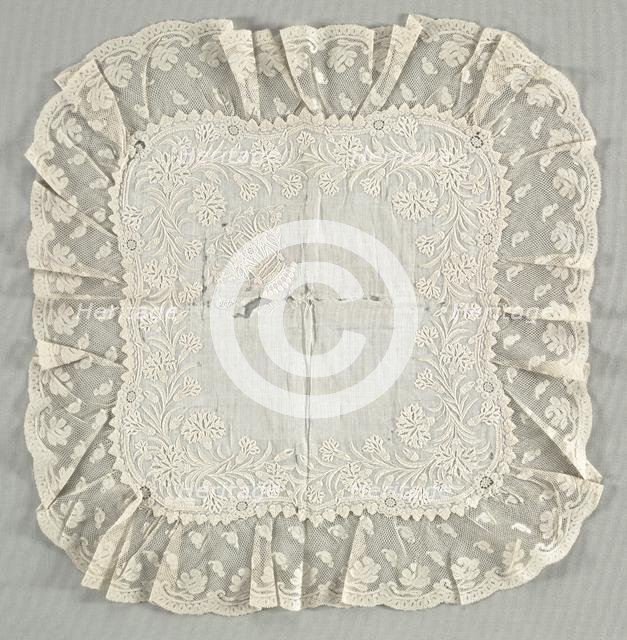 Handkerchief, late 1800s. Creator: Unknown.
