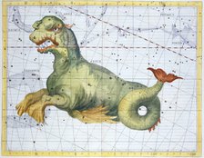 Constellation of Cetus (the Whale), 1729. Artist: Unknown