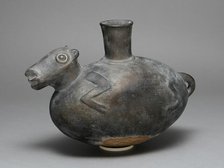 Blackware Vessel in the Form of a Llama, A.D. 1200/1450. Creator: Unknown.