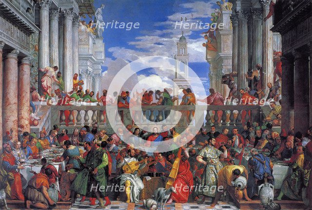 The Wedding Feast at Cana, 1563. Artist: Veronese, Paolo (1528-1588)