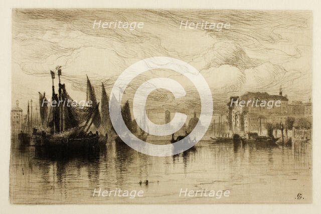 A Cloudy Day in Venice, 1881. Creator: Samuel Colman.