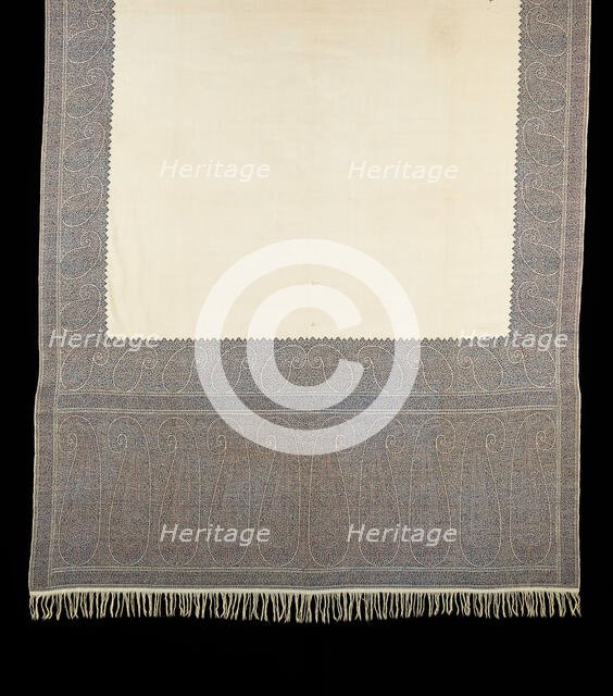 Shawl, French, 1840-49. Creator: Unknown.