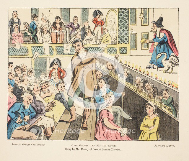 John Grouse and Mother Goose, Sung by Mr Emery of Covent Garden, 1808.