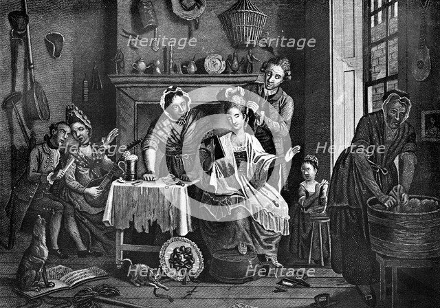 'High-Life Below Stairs', 1772. Artist: Caldwell