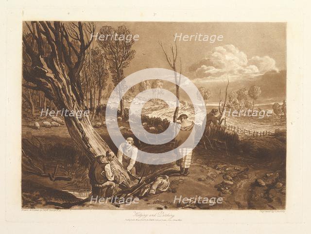 Hedging and Ditching (Liber Studiorum, part X, plate 47), May 23, 1812. Creator: JMW Turner.