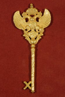 Key of a Chamberlain at the Imperial Court of Russia, Late 18th cent. Artist: Historic Object  