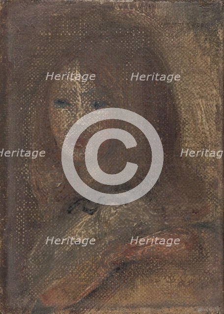 Tête de fillette, c.1917. Creator: Pierre-Auguste Renoir.