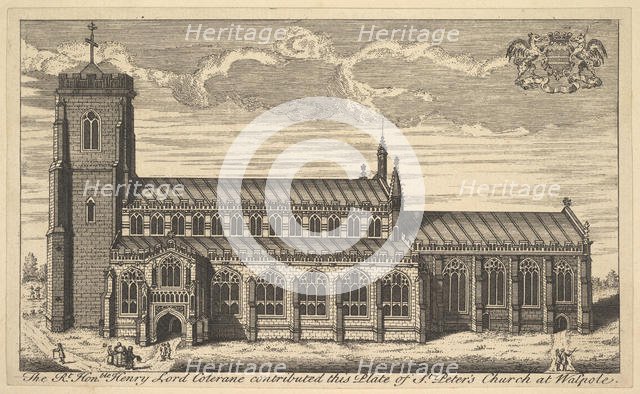 St. Peter's Church at Walpole, 18th century. Creator: Unknown.