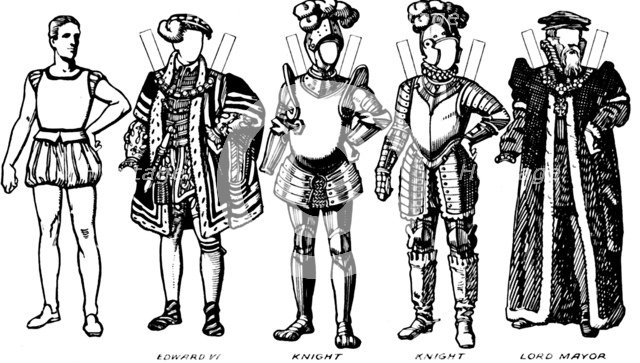 'The Gallery of Costume: Dresses Worn in the Days When Queen Mary Reigned', c1934. Artist: Unknown.