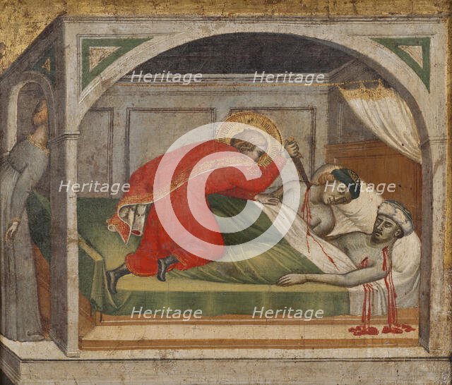 St Julianus Murdering his Parents. Creator: Spinello Aretino.