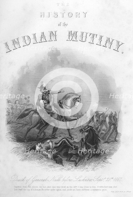 Death of General Neill before Lucknow, 25th September 1857, (c1860). Artist: Unknown