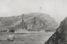 Spanish-American War (1898): Spanish cruiser "Reina Mercedes", 1898.  Creator: Enrique Laporta Valor.