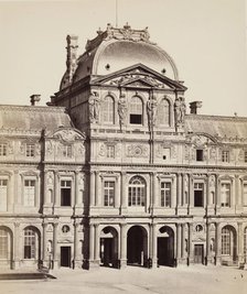 Clock Tower, the Louvre, Paris, between 1860 and 1870. Creator: Edouard Baldus.