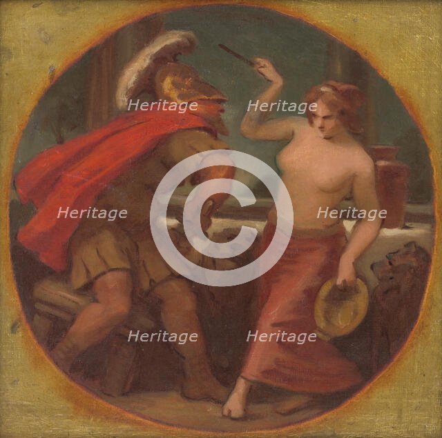 Round Study of Composition from Roman History, after 1900. Creator: Milan Thomka Mitrovsky.