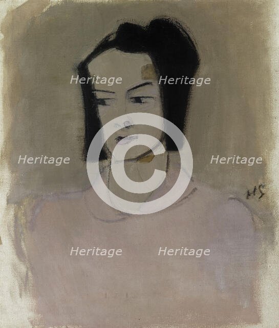 Finnish Nurse III (Ester Räihä), 1943. Creator: Helene Schjerfbeck.