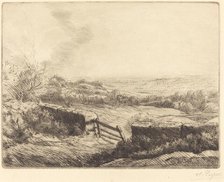 The Gate (L'entree du champ). Creator: Alphonse Legros.