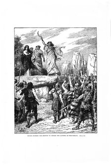 The Druids Inciting the Britons to Oppose the Landing of the Romans. Creator: Zier, Édouard François (1856-1924).