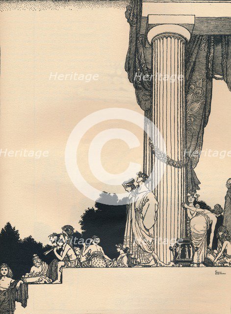 'A Midsummer Night's Dream, Act 1, Scene 1', 1914. Artist: W Heath Robinson.