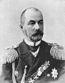 Admiral Rozhestvensky, Russian Commander, Russo-Japanese War, 1904-5. Artist: Unknown