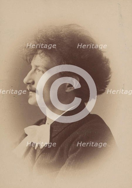 Portrait of the composer Ignacy Jan Paderewski (1860-1941), 1890. Creator: Photo studio Elliott & Fry, London  .