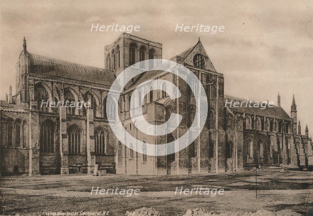 Winchester Cathedral, Hampshire, early 20th century(?). Artist: Unknown.