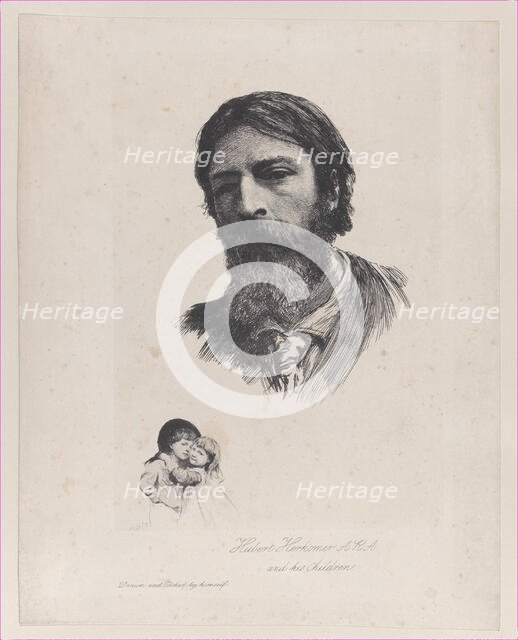 Hubert Herkomer A.R.A. and His Children, after 1879. Creator: Unknown.