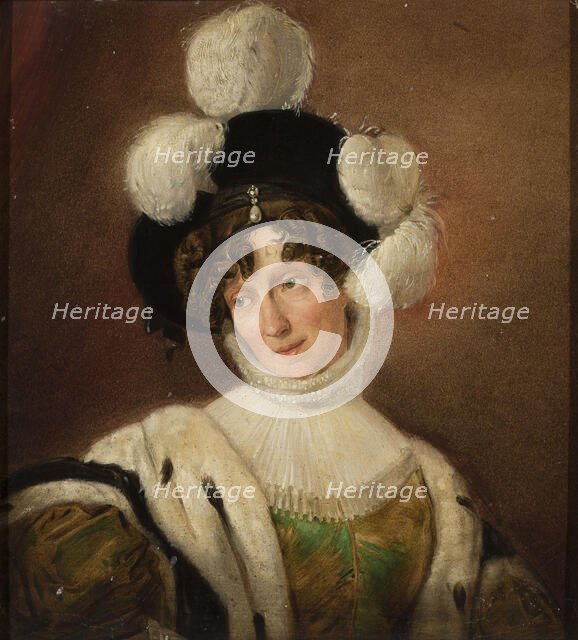 Portrait of Countess Zofia Potocka (1790-1879), née Branicka. Creator: Molteni, Giuseppe (1800-1867).