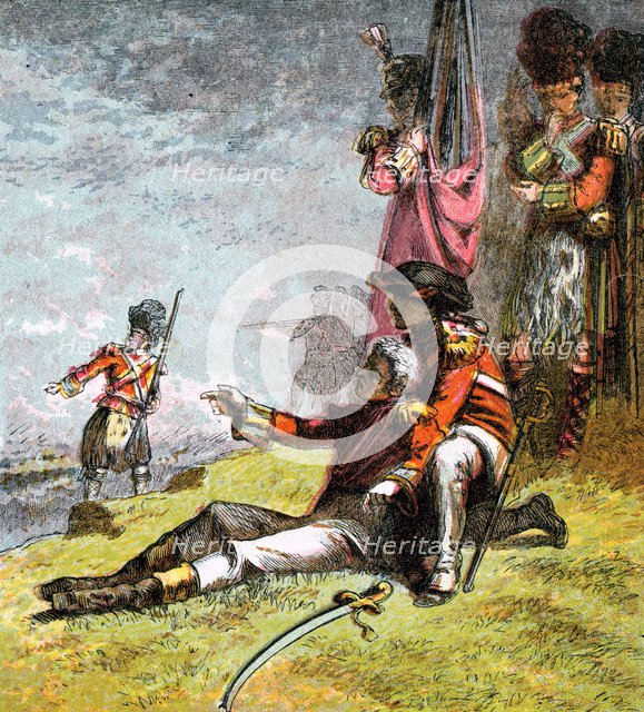 'Death of General Wolfe', 1759 (c1850s). Artist: Unknown