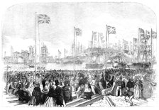 Opening of the New Docks at West Hartlepool, 1856.  Creator: Unknown.