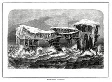 Wave-worn icebergs, 1877. Artist: Unknown