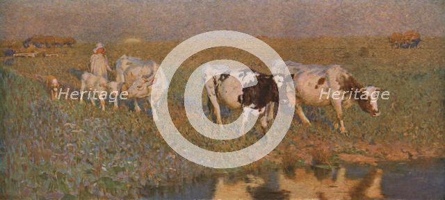 'The Drinking Pool', c1898, (c1930).  Creator: Frederick Hall.